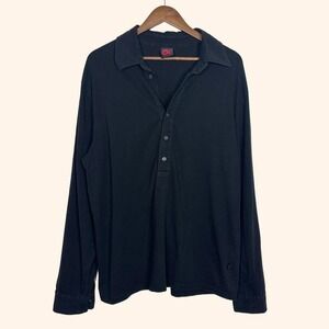 Dolce & Gabbana "&" Line Black Long Sleeve Polo Shirt